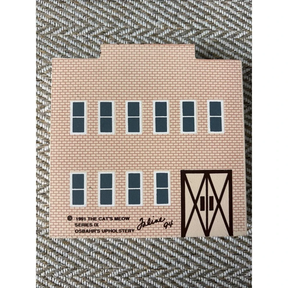 Cats Meow Osbahr's Furniture Restoration And Upholstering 1991 Shelf Sitter